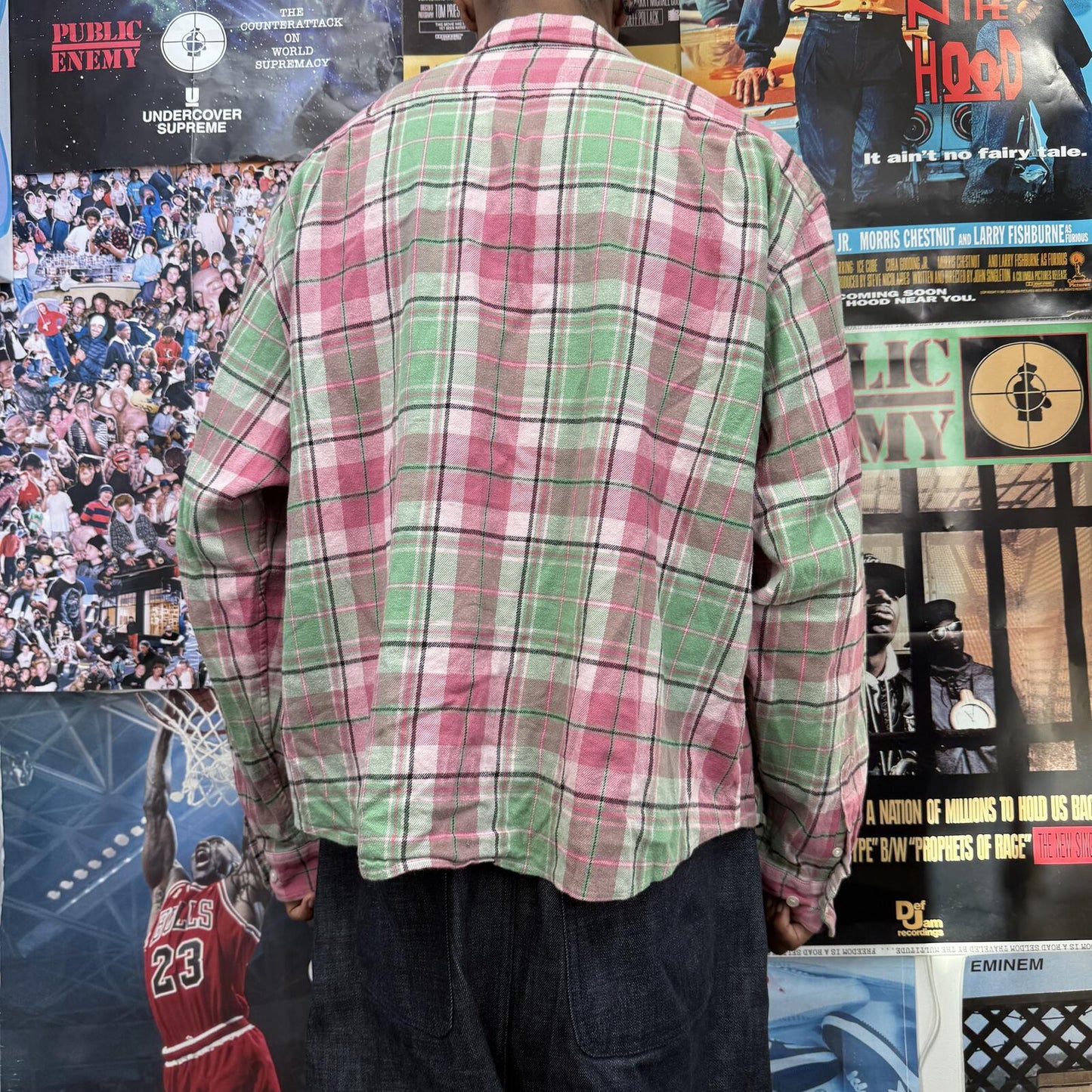 SUPREME FW22 PLAID FLANNEL SHIRT