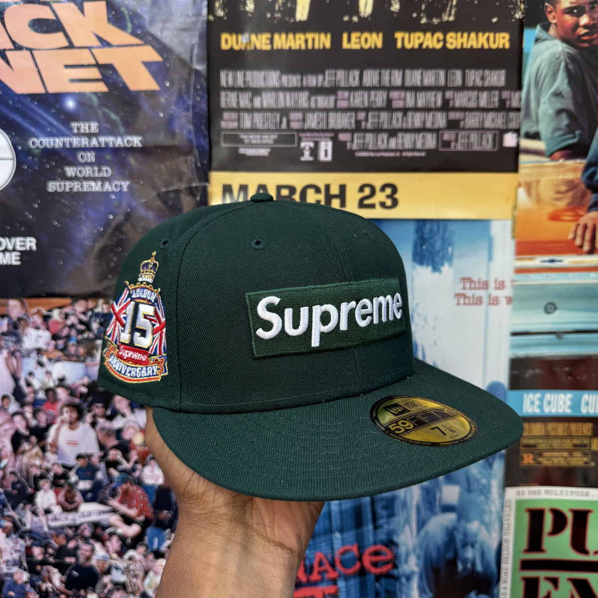 SUPREME SS26 LONDON SHOP BOX LOGO NEW ERA FITTED CAP