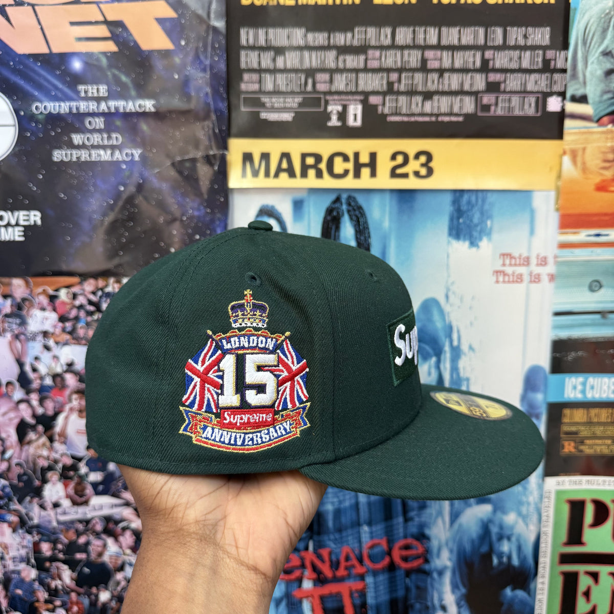 SUPREME SS26 LONDON SHOP BOX LOGO NEW ERA FITTED CAP