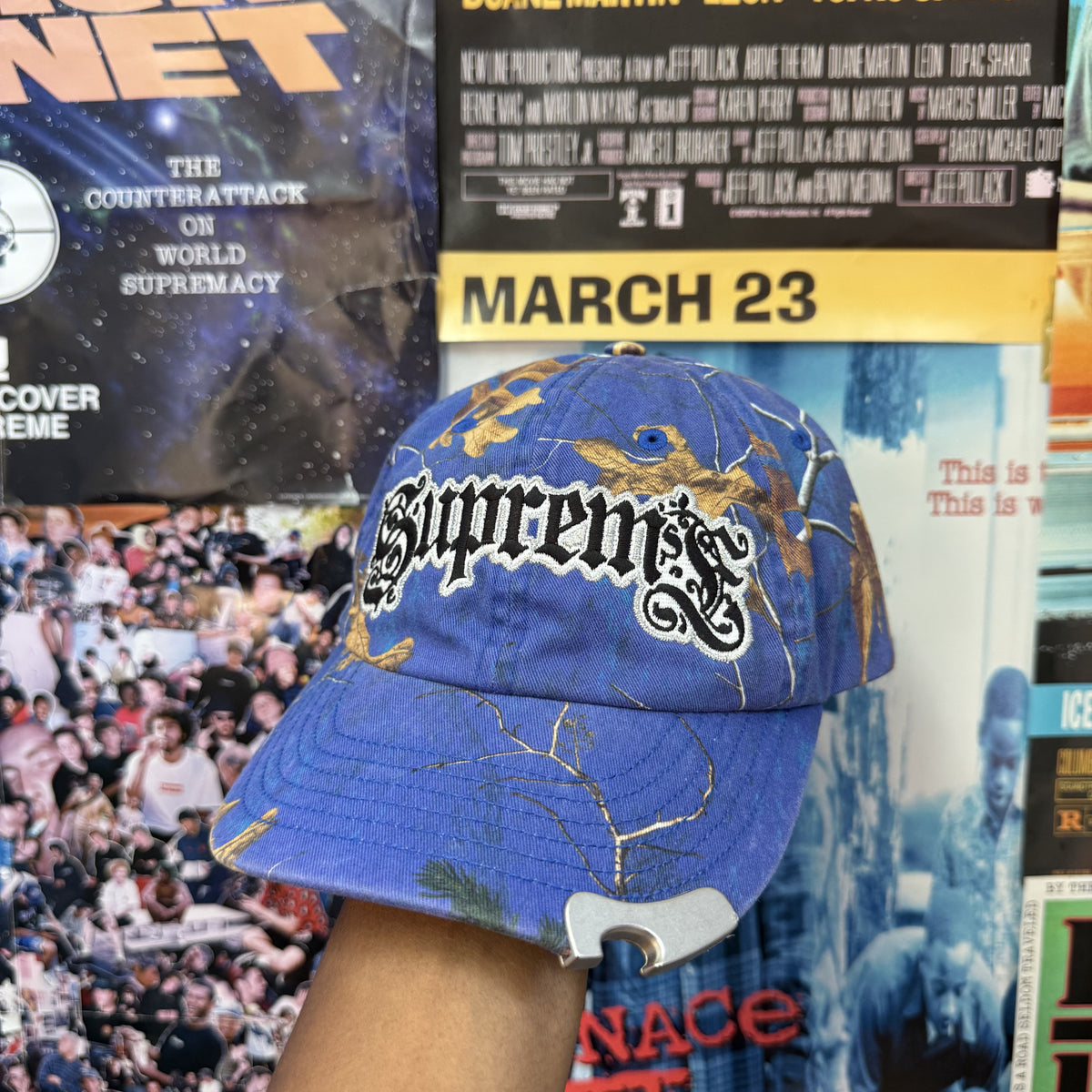 SUPREME FW26 BLUE REALTREE BOTTLE OPENER CAP