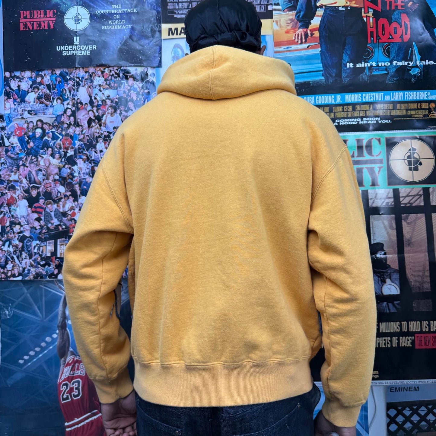 SUPREME FW23 WASHED PANTHER HOODIE
