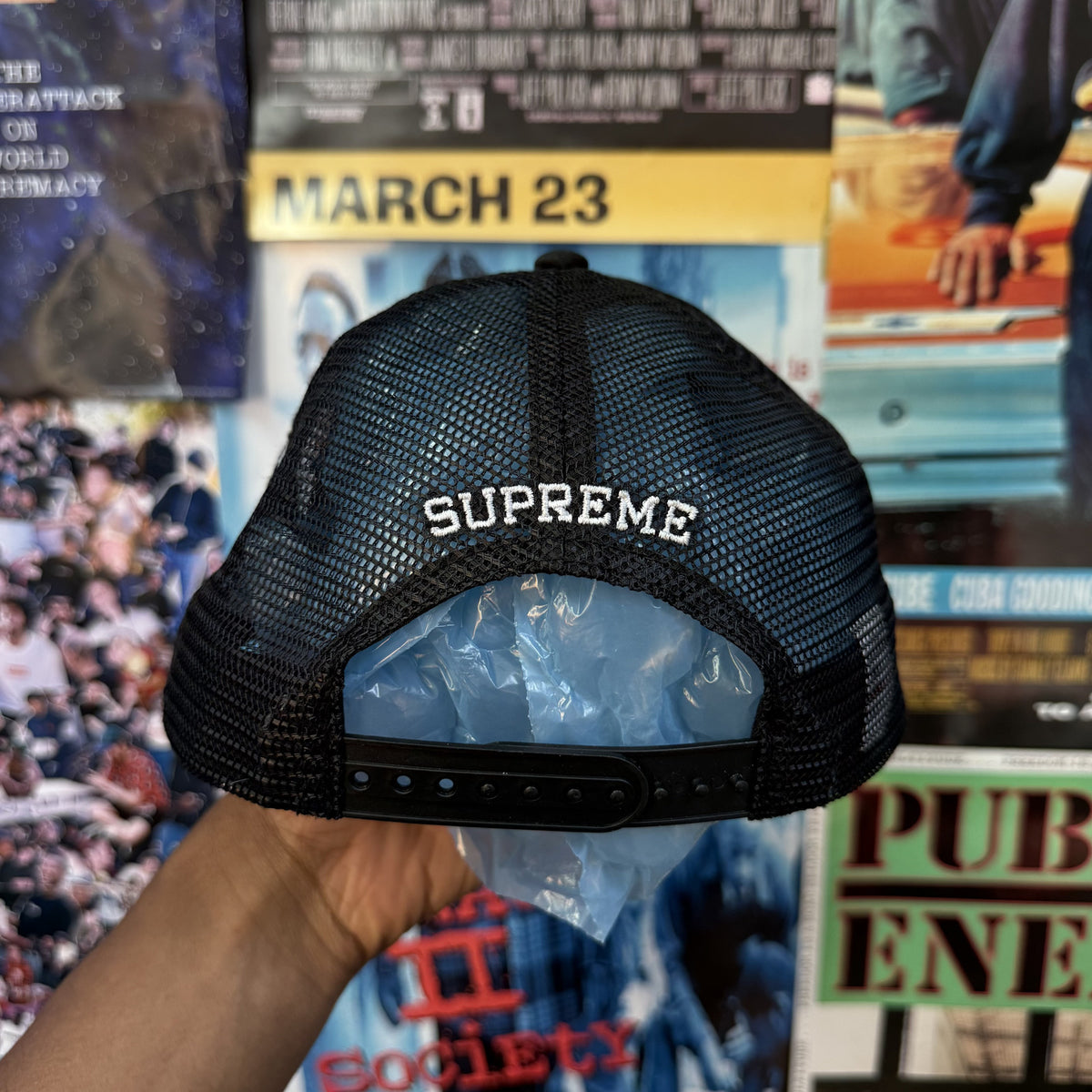 SUPREME SS26 UNIVERSITY MESH BACK 5 PANEL CAP
