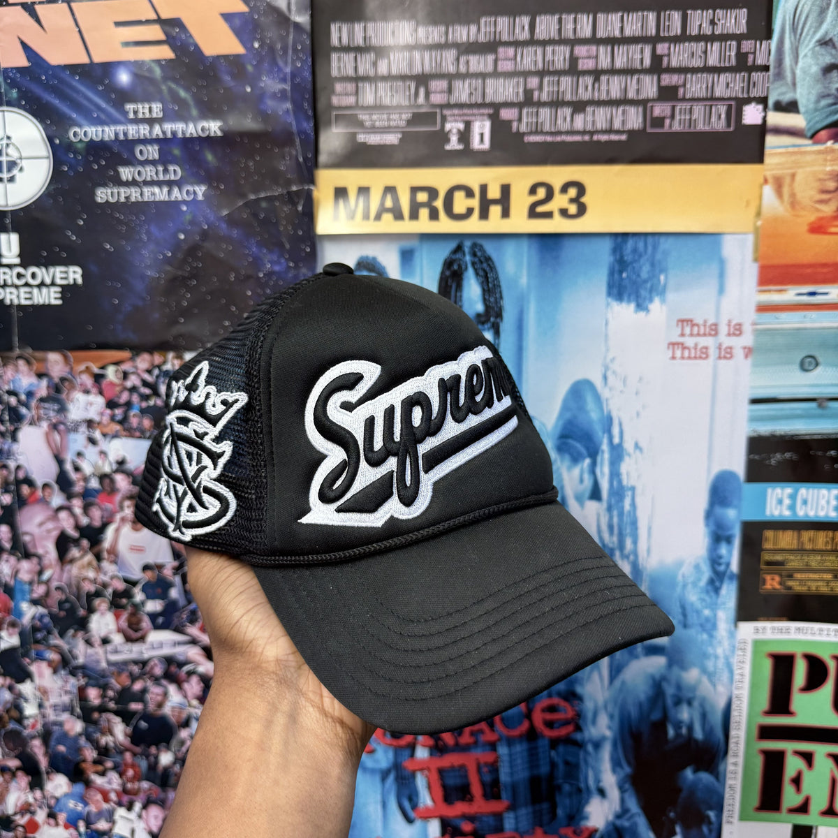 SUPREME SS26 UNIVERSITY MESH BACK 5 PANEL CAP