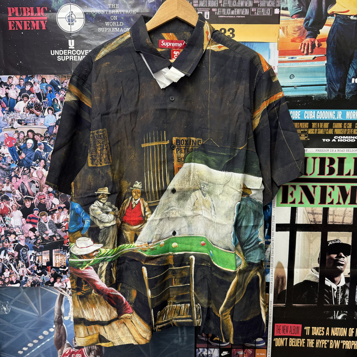 SUPREME SS25 EARNIE BARNES POOL HALL S/S SHIRT