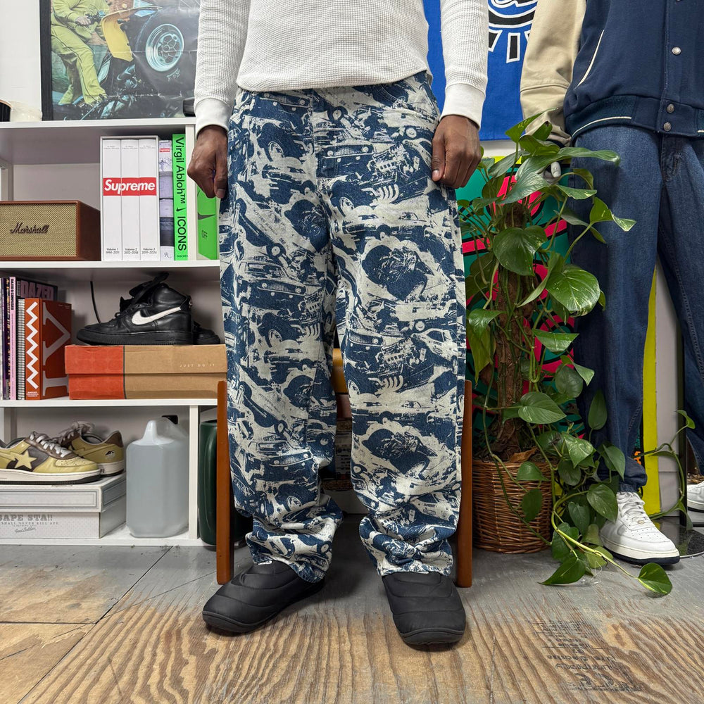 SUPREME HYSTERIC GLAMOUR FW24 CARS BAGGY JEAN