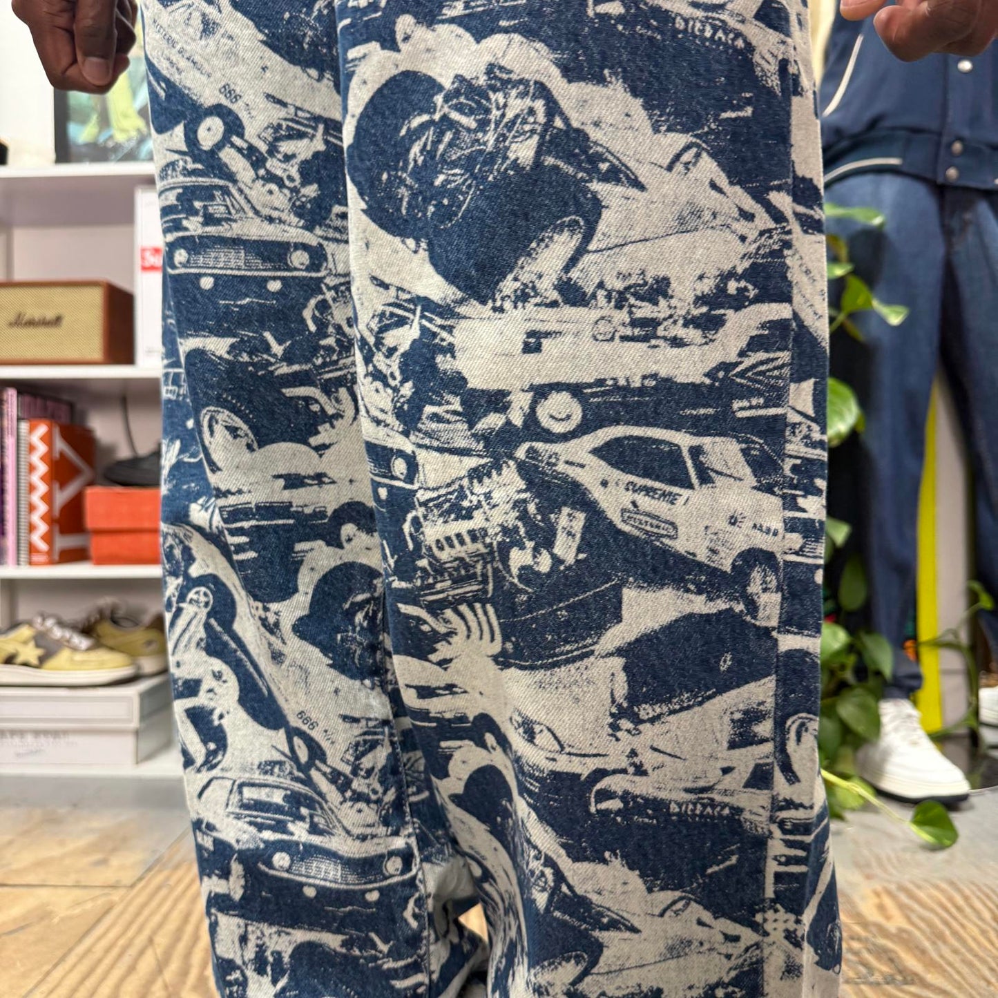 SUPREME HYSTERIC GLAMOUR FW24 CARS BAGGY JEAN