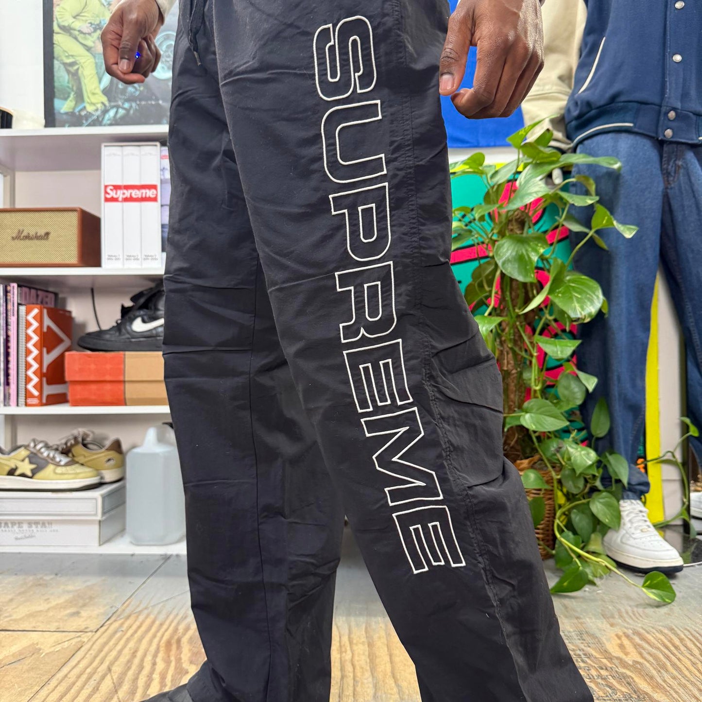 SUPREME FW24 SPELLOUT EMBROIDERED TRACK PANT
