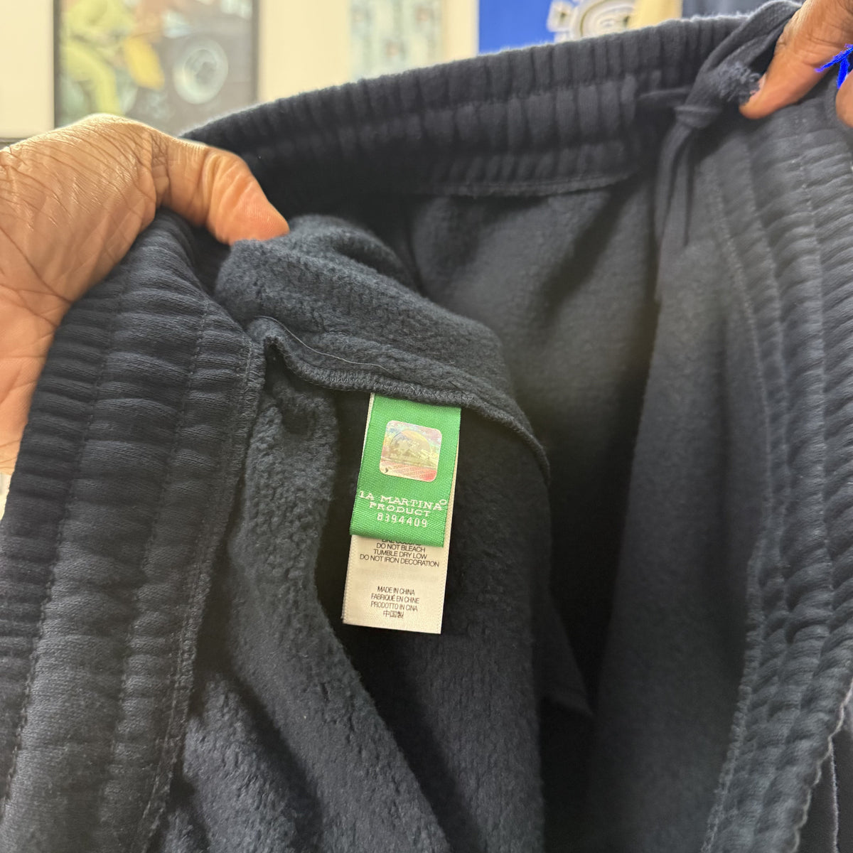 SUPREME X LA MARTINA SS26 NAVY SWEATPANTS