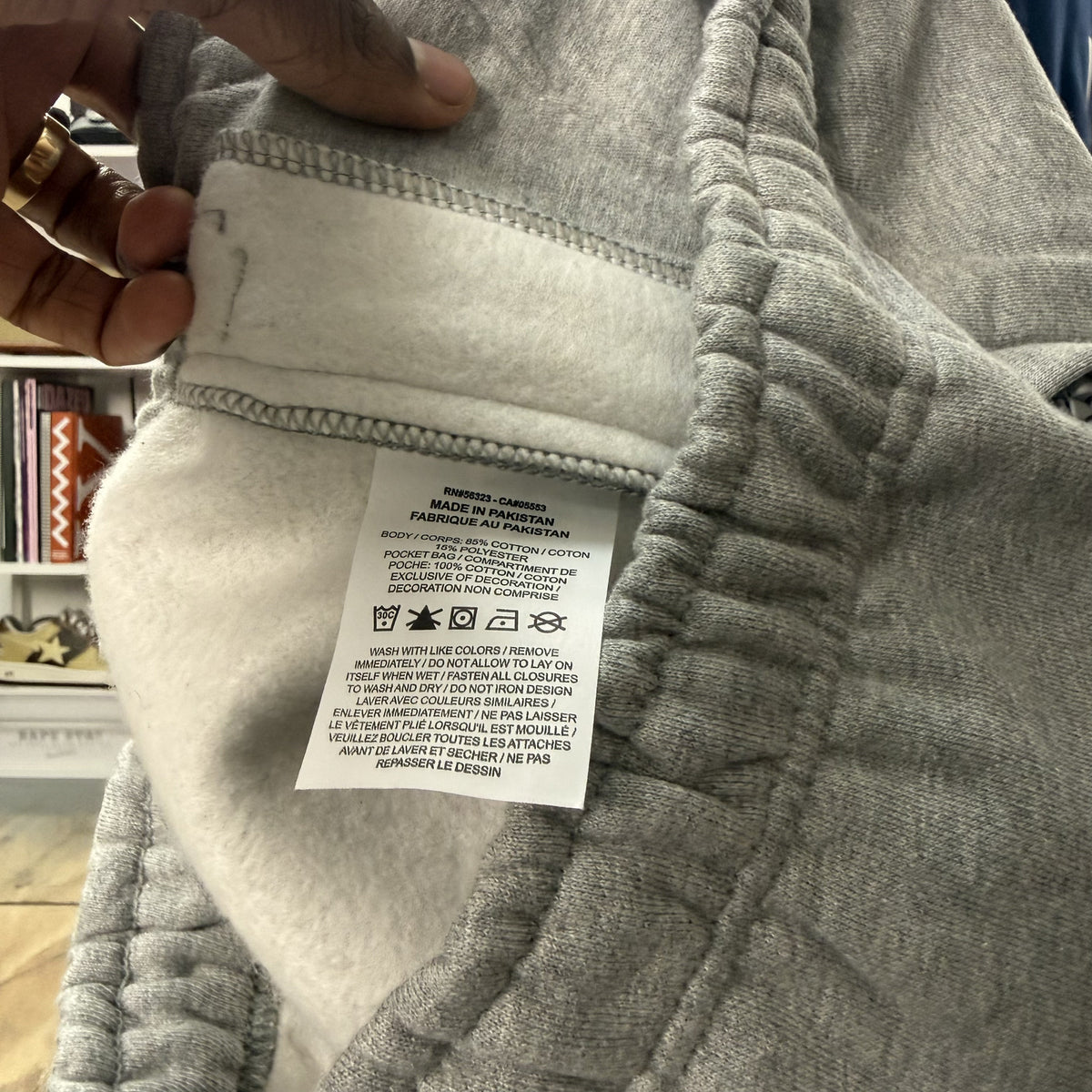 STUSSY X NIKE GREY BAGGY JOGGERS