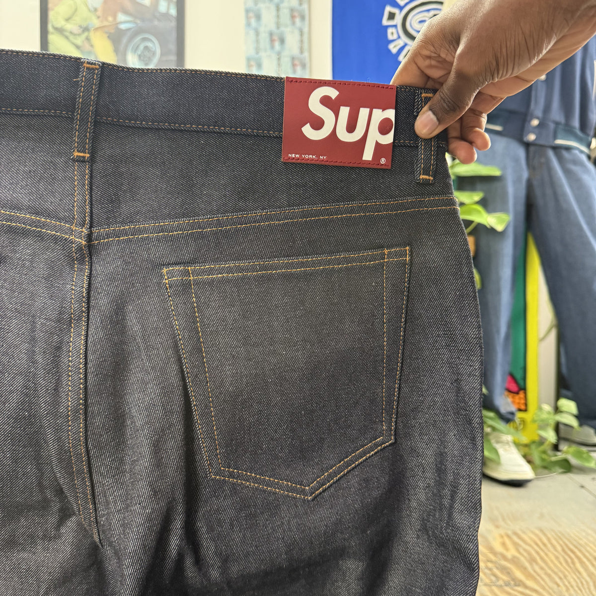 SUPREME FW26 RIGID LOOSE FIT SELVEDGE JEANS