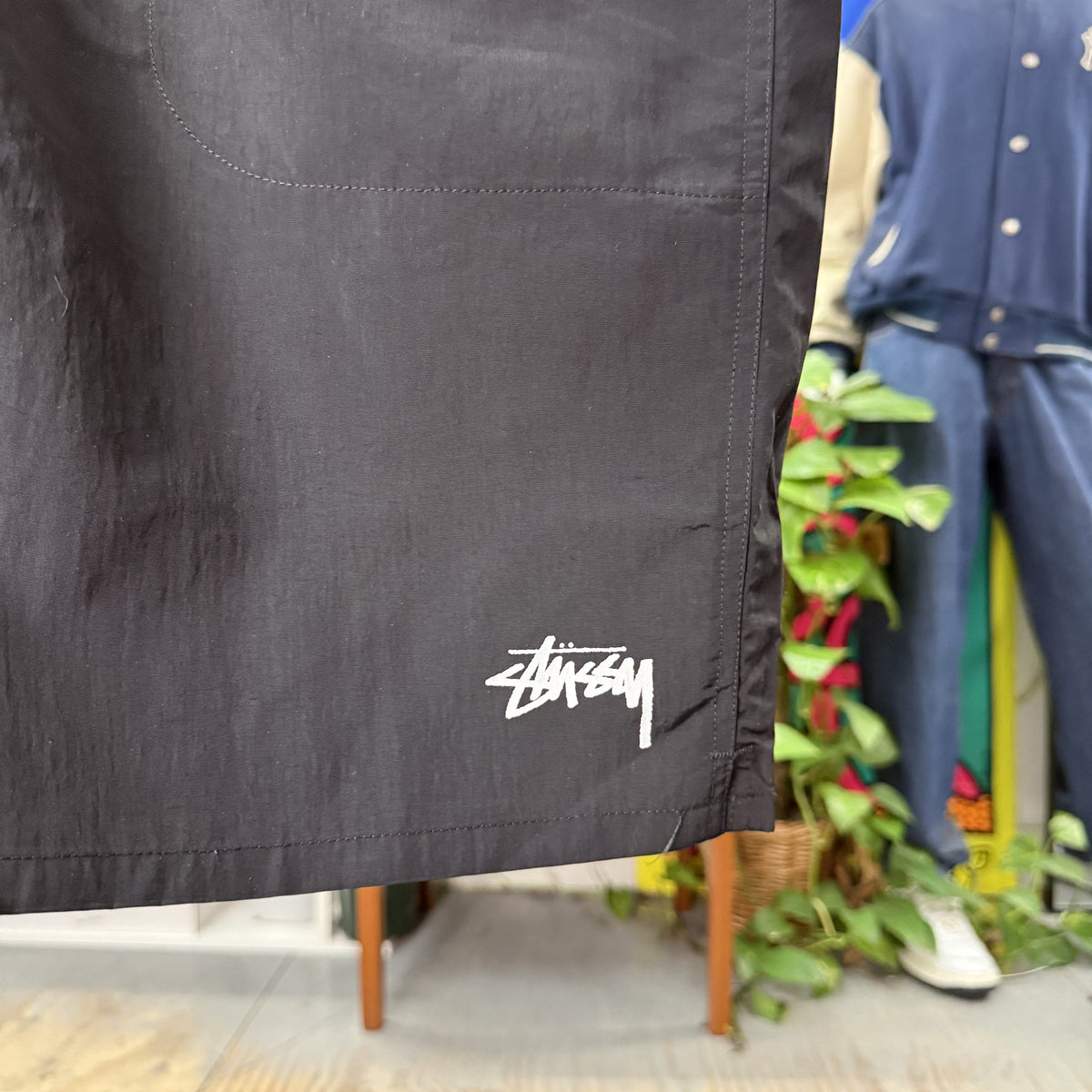 STUSSY BLACK STOCK WATER SHORTS