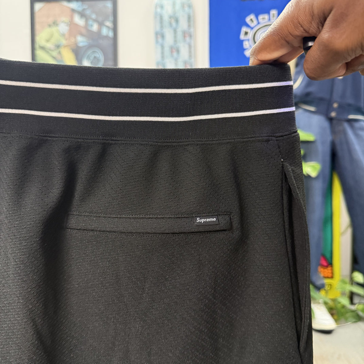 SUPREME SS22 FAUX CROC BASKETBALL SHORTS