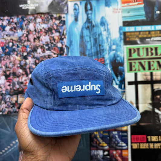 SUPREME SS19 WASHED LINEN CAMP CAP FACTORY DEFAULT