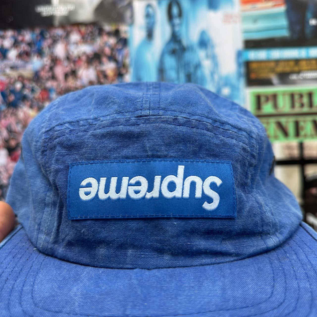 SUPREME SS19 WASHED LINEN CAMP CAP FACTORY DEFAULT