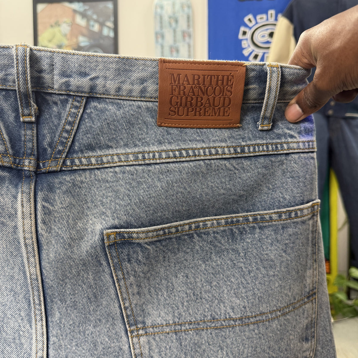 SUPREME SS25 MARITHE FRANCOIS X SEAM BAGGY DENIM SHORTS