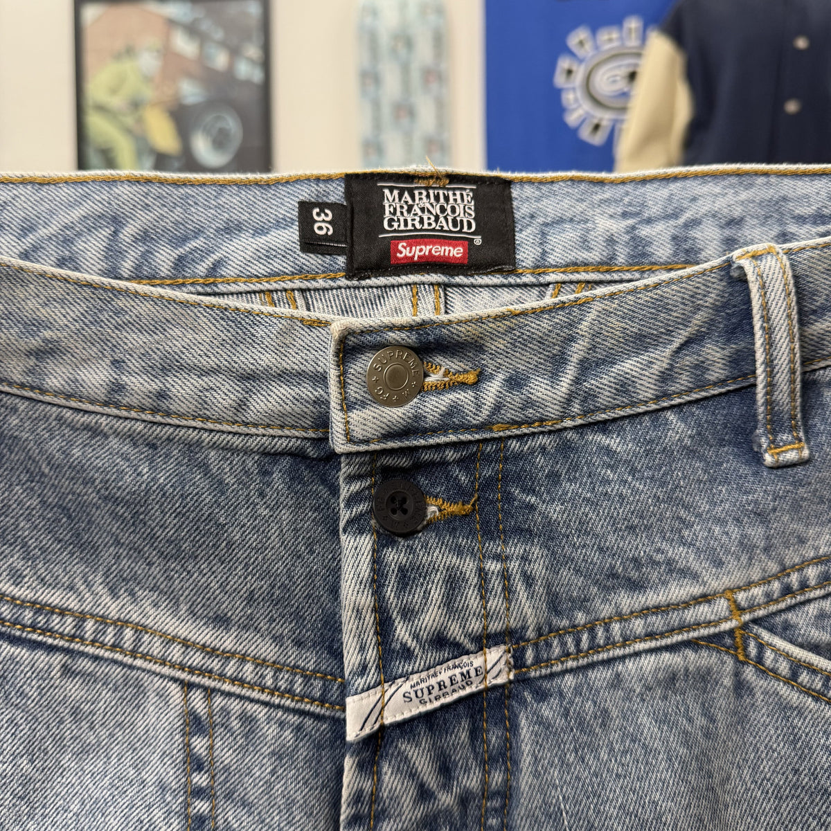 SUPREME SS25 MARITHE FRANCOIS X SEAM BAGGY DENIM SHORTS