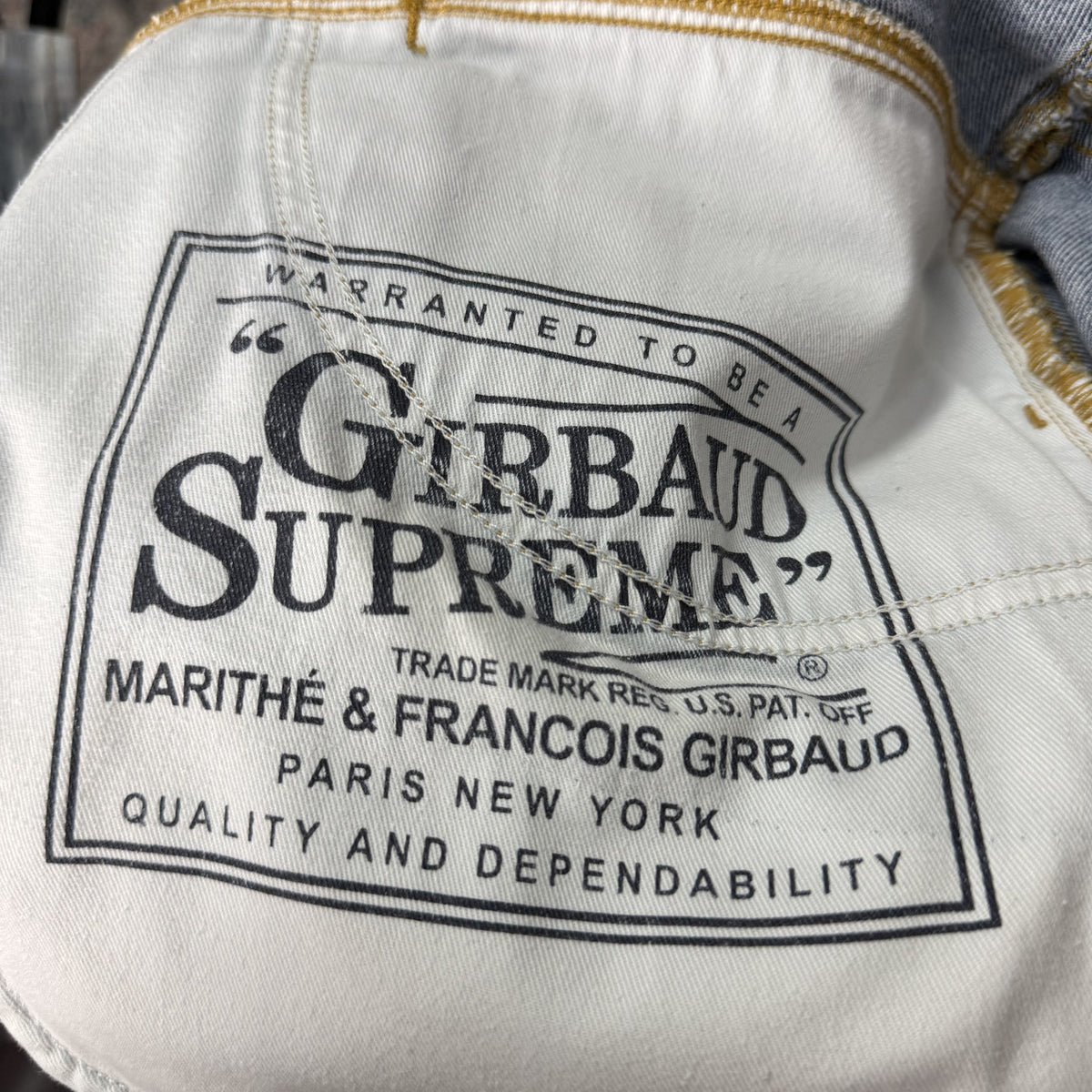 SUPREME SS25 MARITHE FRANCOIS X SEAM BAGGY DENIM SHORTS