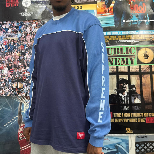 SUPREME SS25 PANELED PIPING LONG SLEEVE TOP