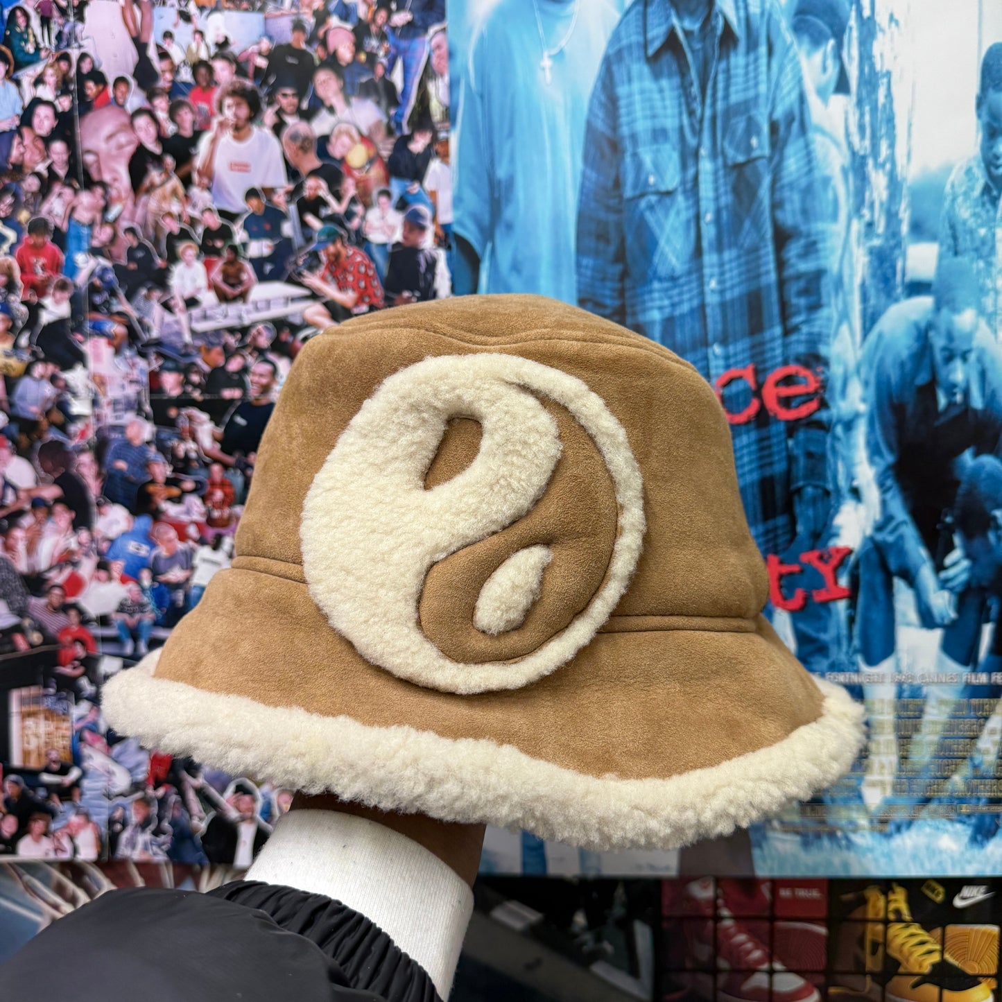 PALACE UGG FW24 SHEARLING BUCKET HAT
