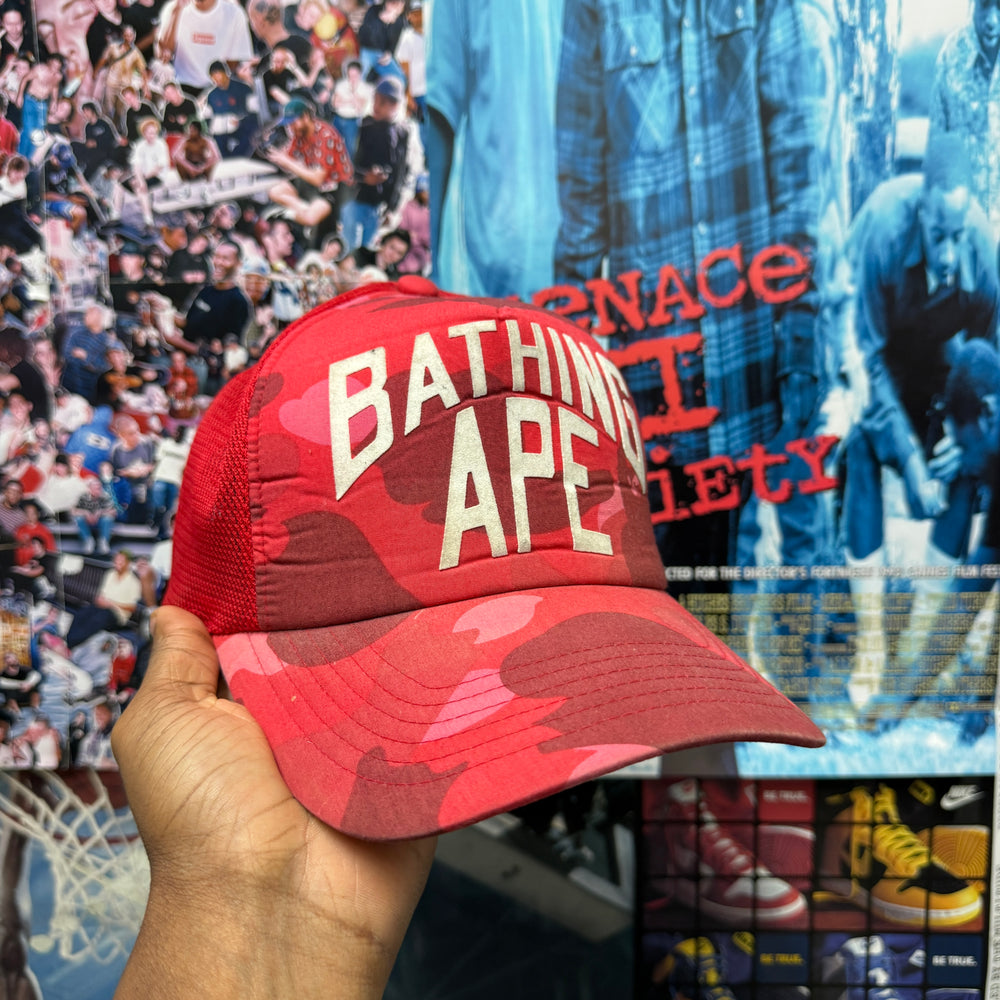 BAPE 2000s CAMO TRUCKER CAP