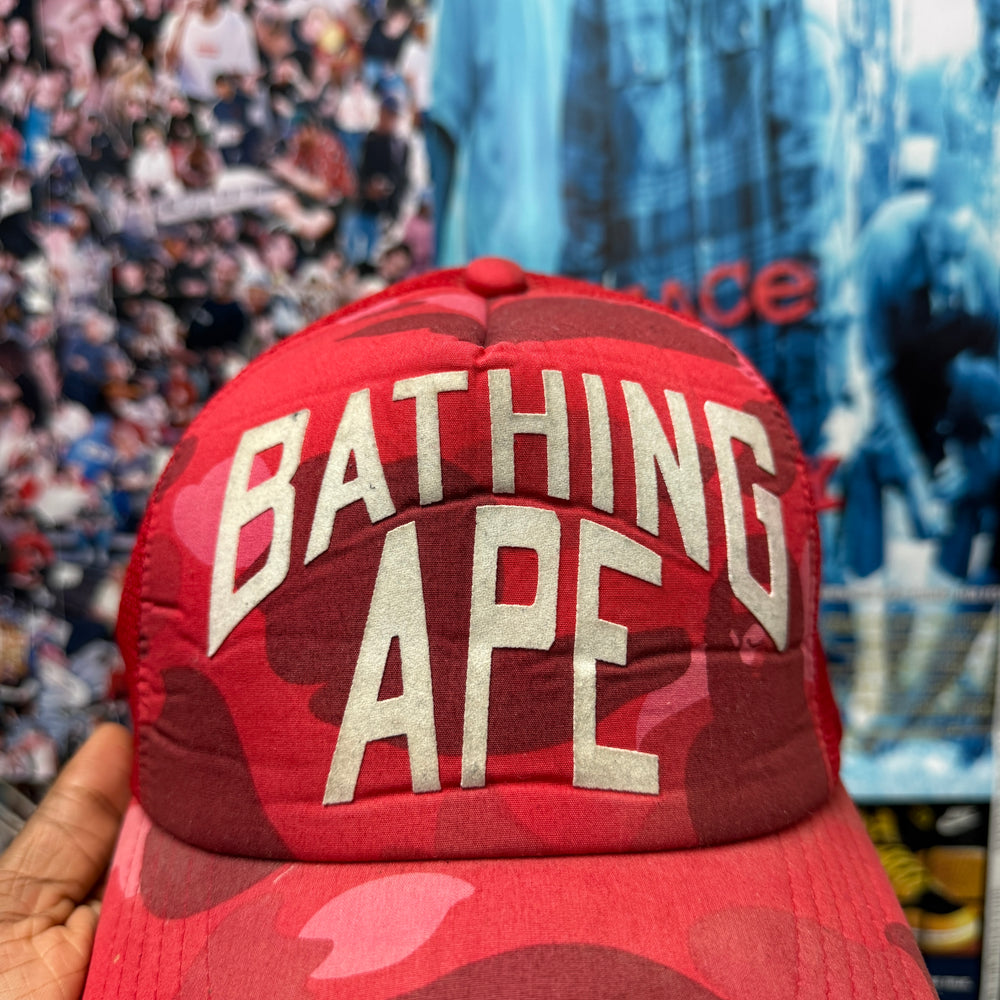 BAPE 2000s CAMO TRUCKER CAP