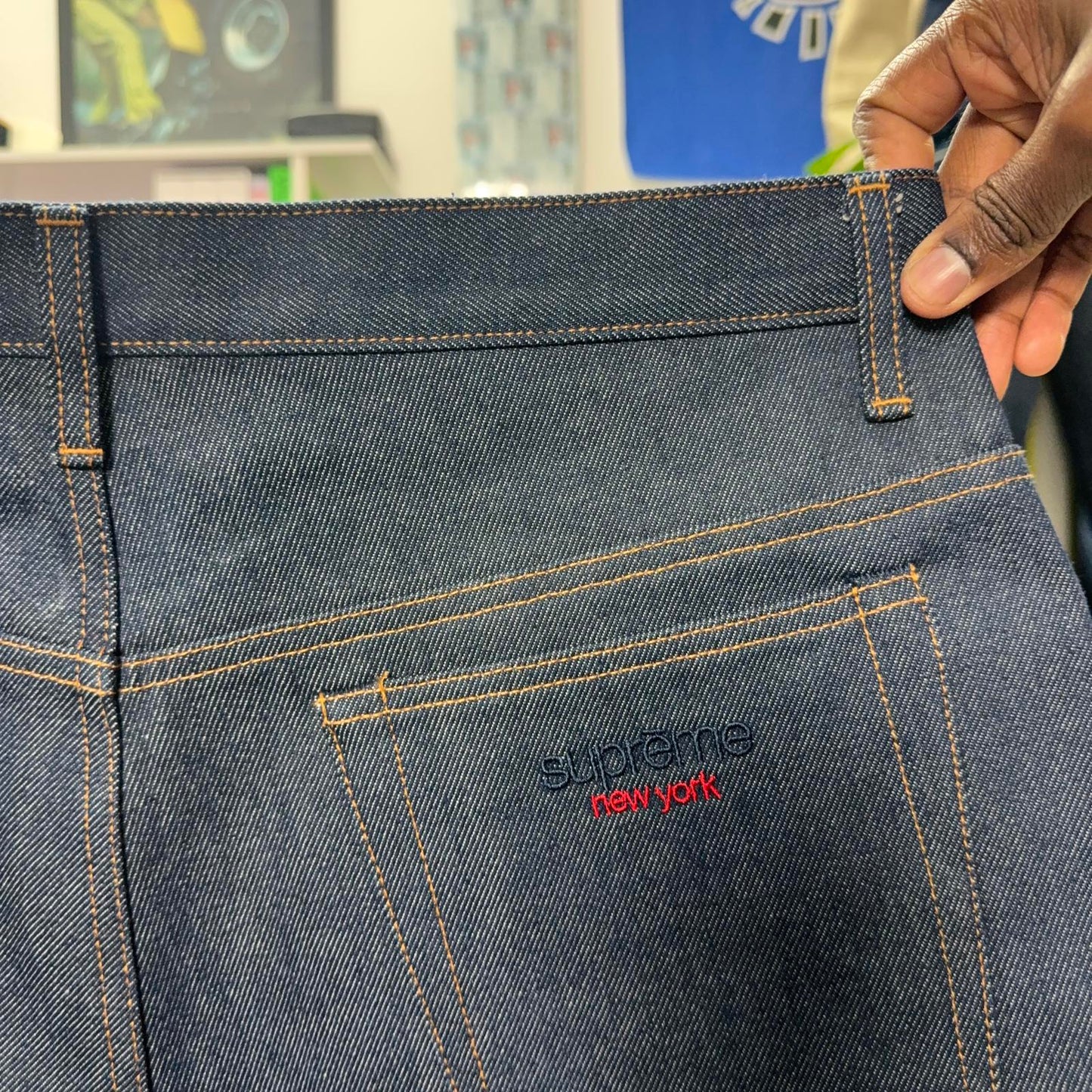 SUPREME FW24 BAGGY SELVEDGE DENIM JEANS