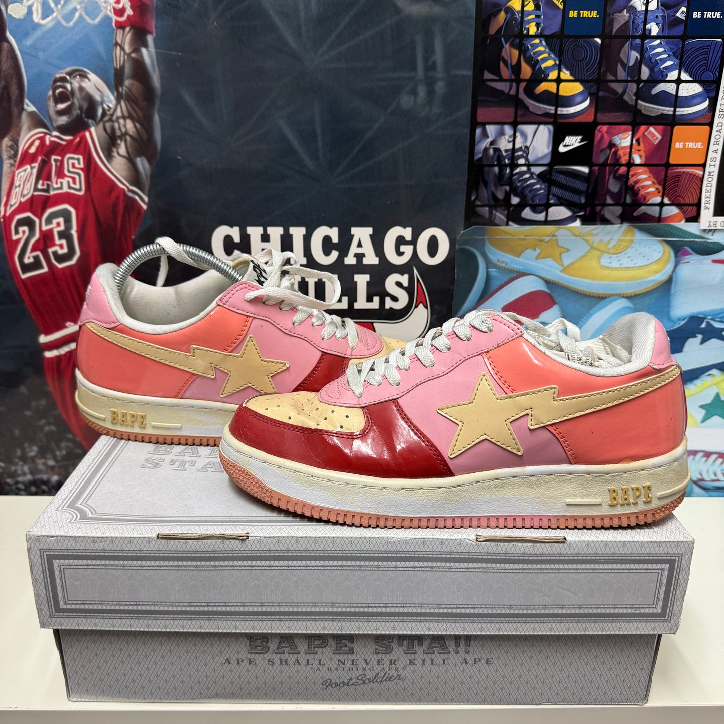 BAPE 2004 PATENT LEATHER BAPESTA