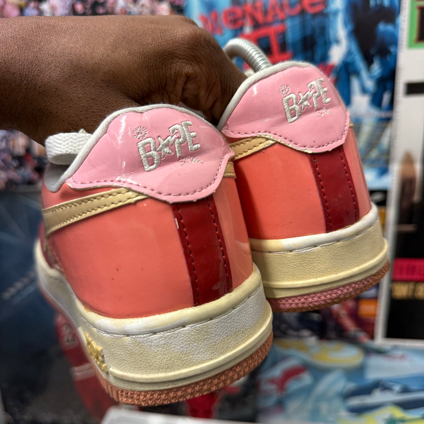 BAPE 2004 PATENT LEATHER BAPESTA