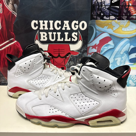 JORDAN 6 2009 BULLS WHITE VARSITY RED