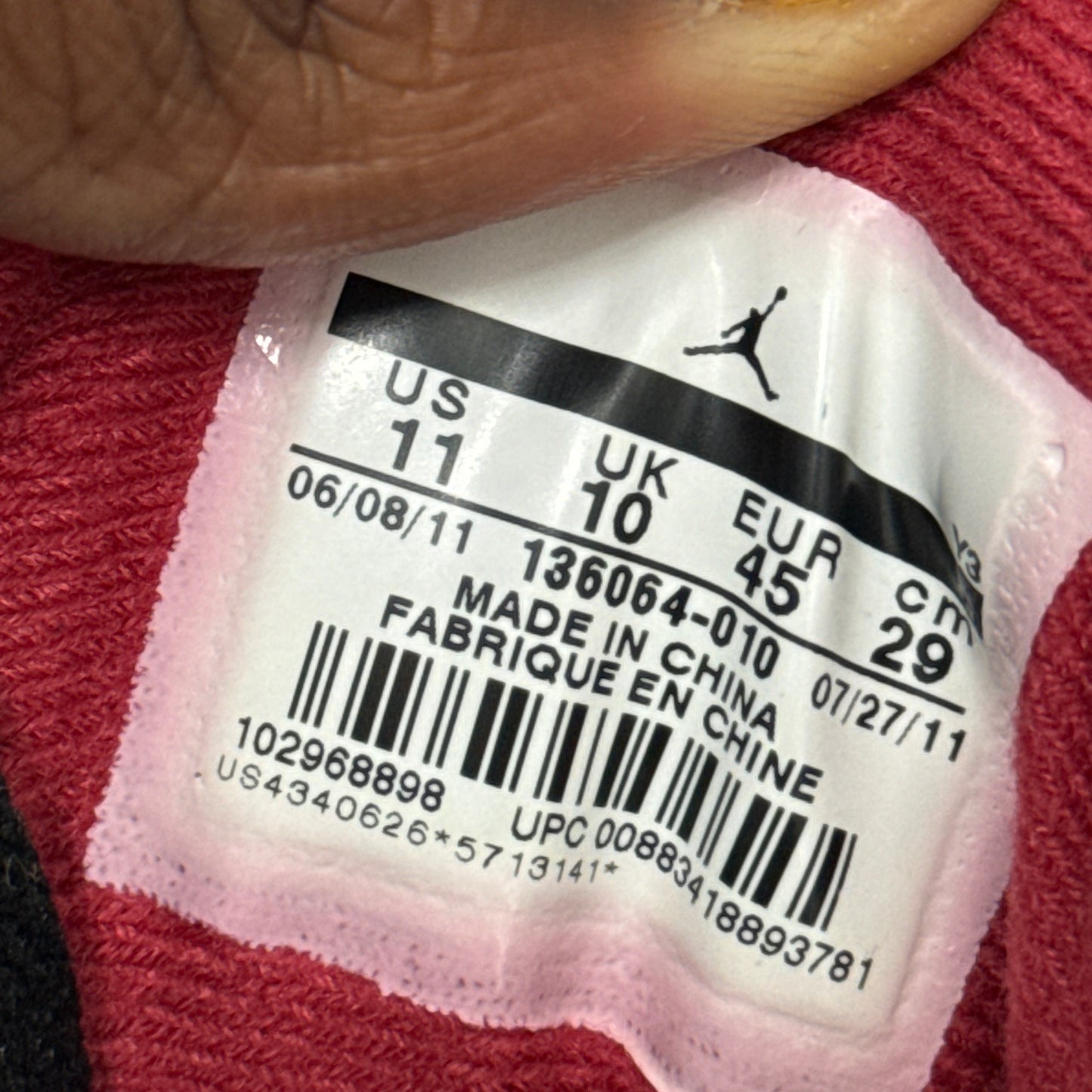 JORDAN 3 2011 BLACK CEMENT