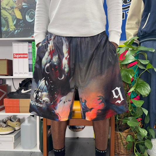 SUPREME FW24 FRANK FRAZETTA SOCCER SHORTS