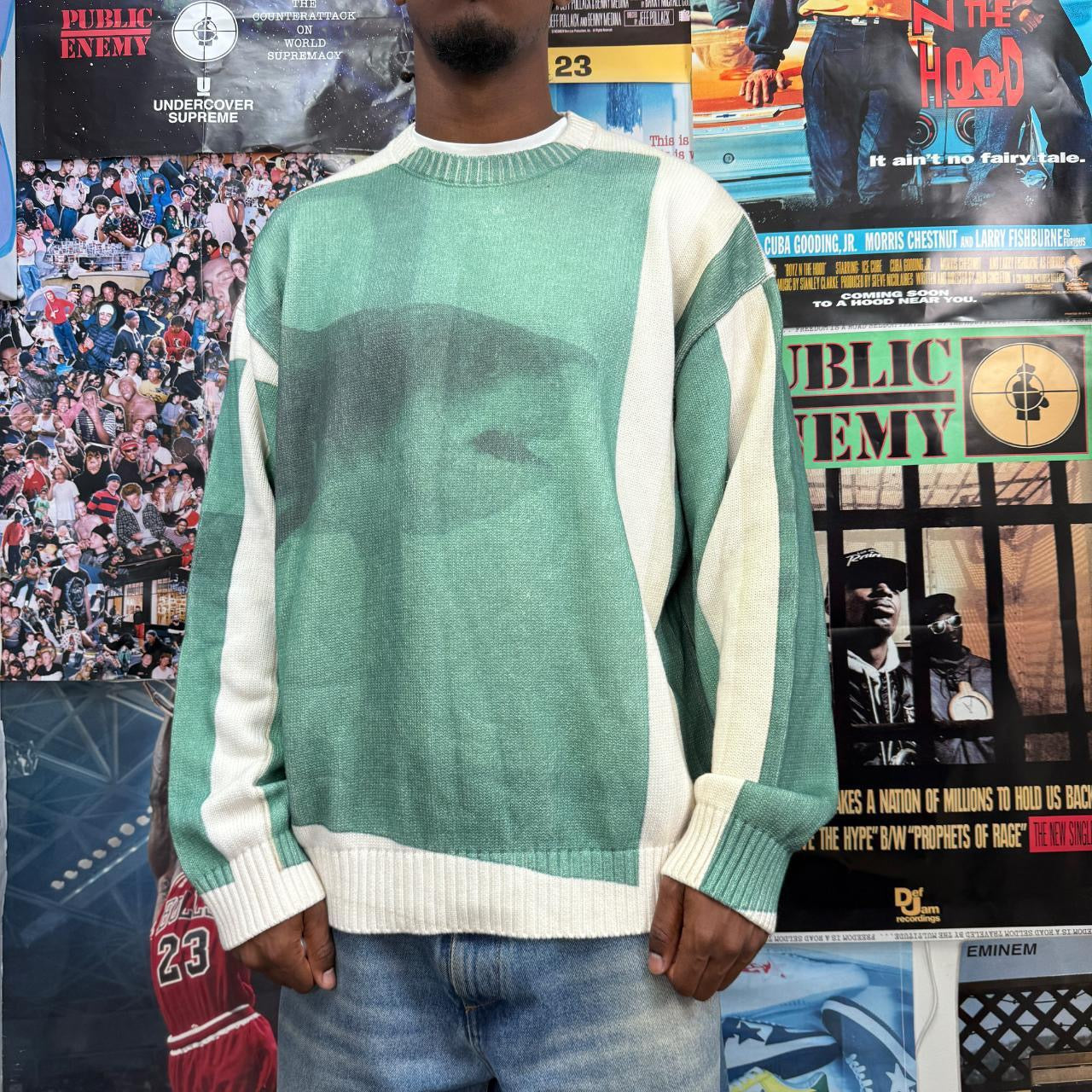 SUPREME SS25 DAMIEN HURST KNIT SWEATER