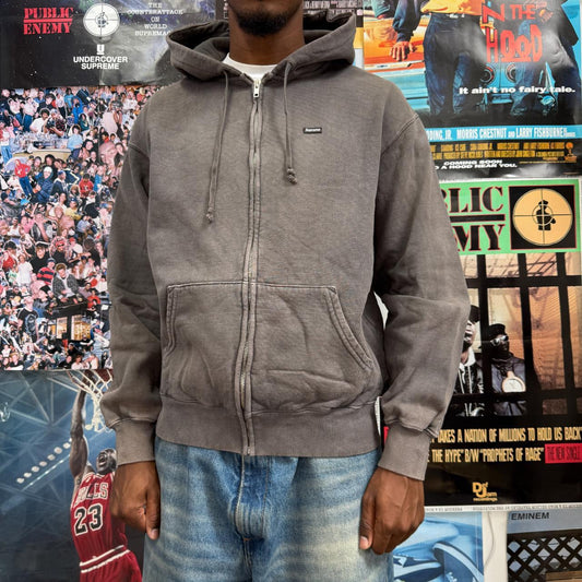 SUPREME SS24 OVERDYED SMALL BOX ZIP UP HOODIE