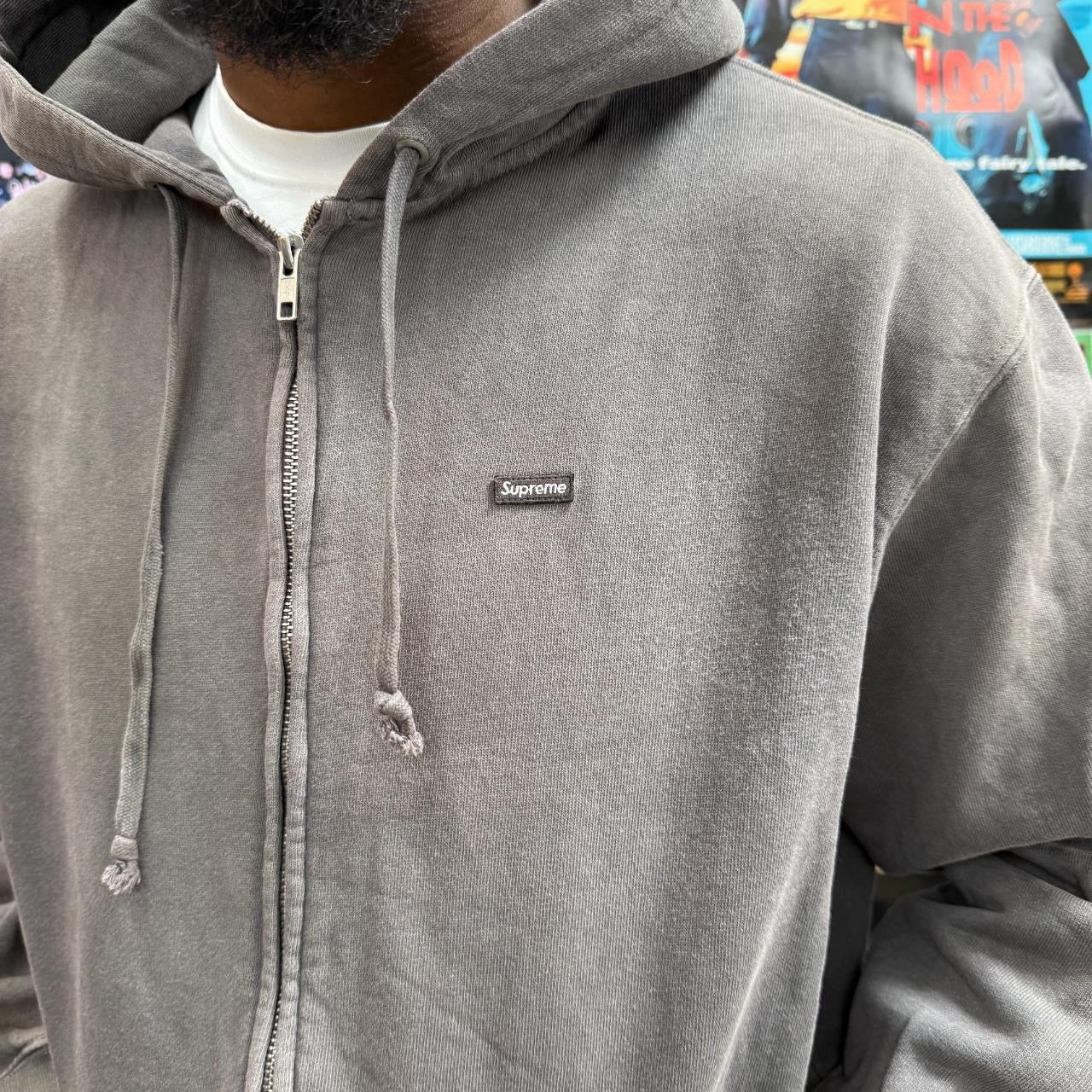 SUPREME SS24 OVERDYED SMALL BOX ZIP UP HOODIE