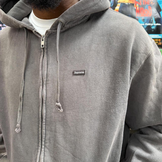 SUPREME SS24 OVERDYED SMALL BOX ZIP UP HOODIE