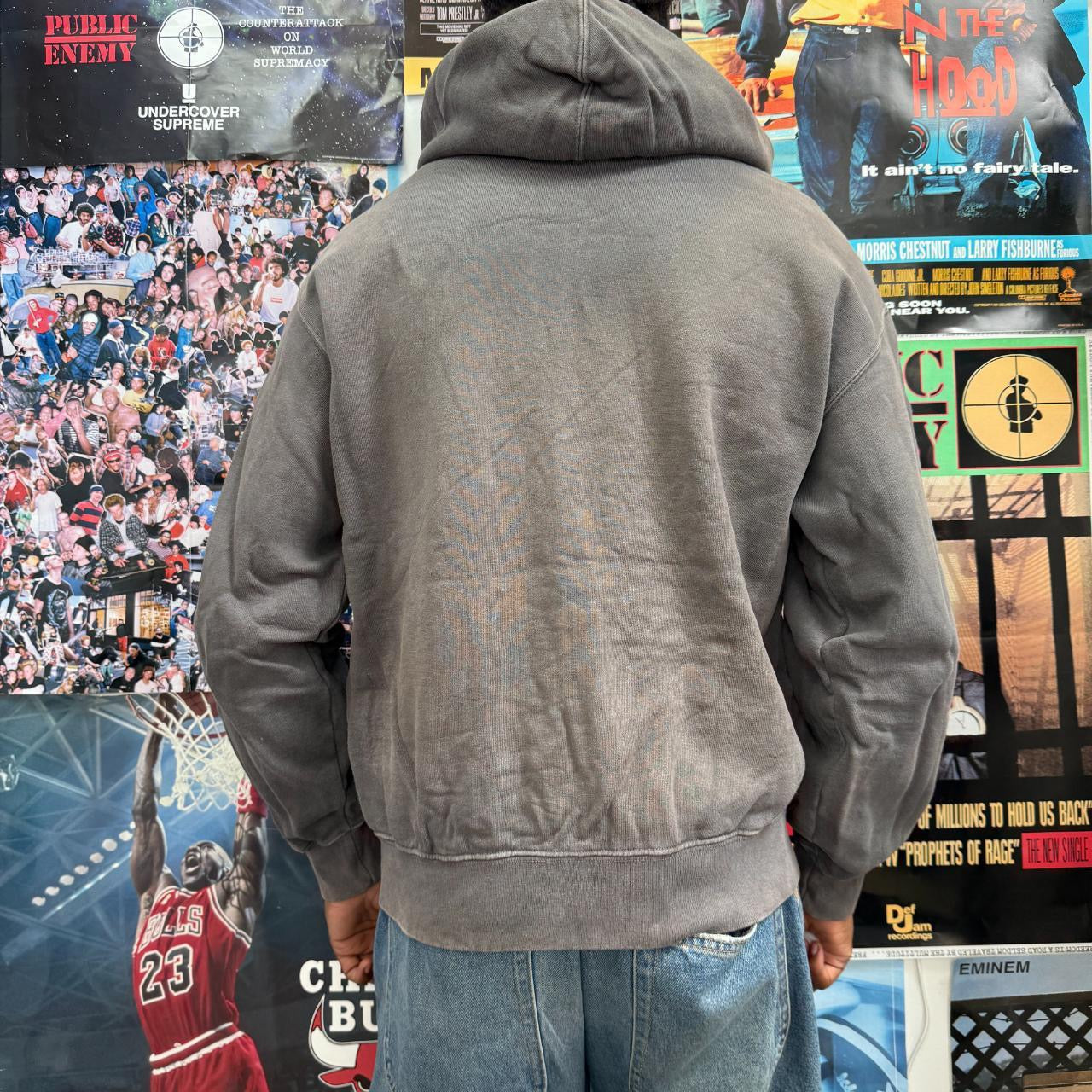 SUPREME SS24 OVERDYED SMALL BOX ZIP UP HOODIE