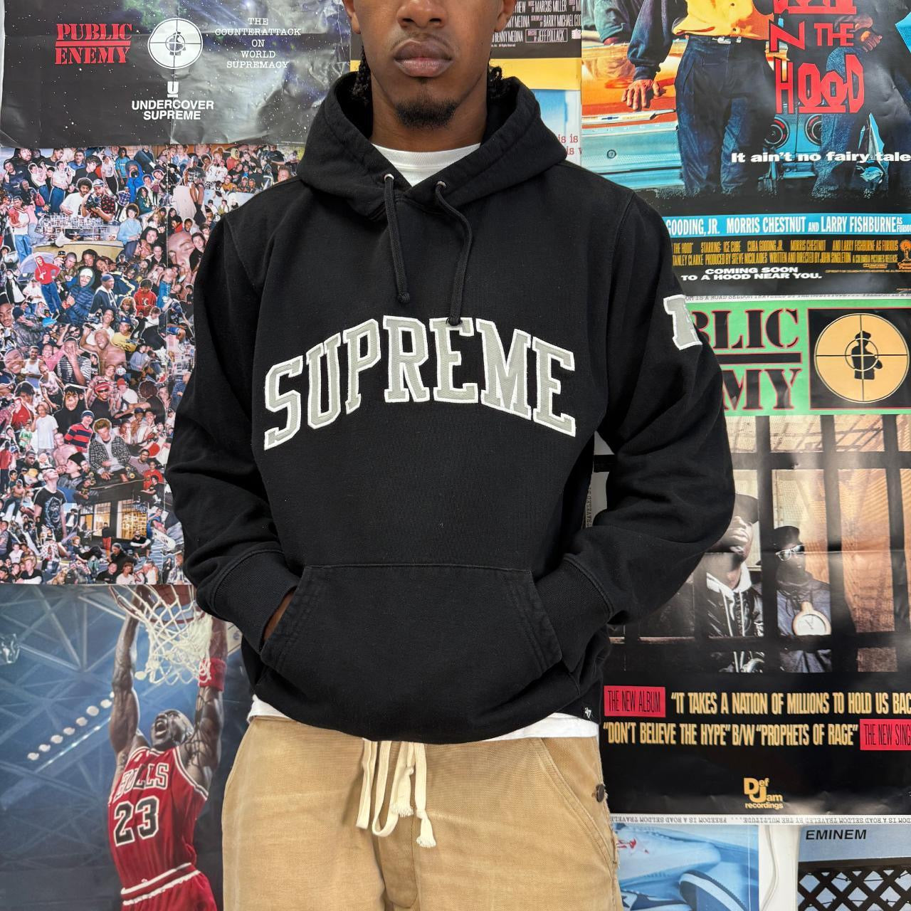 SUPREME X NFL RAIDERS SS19 HOODIE