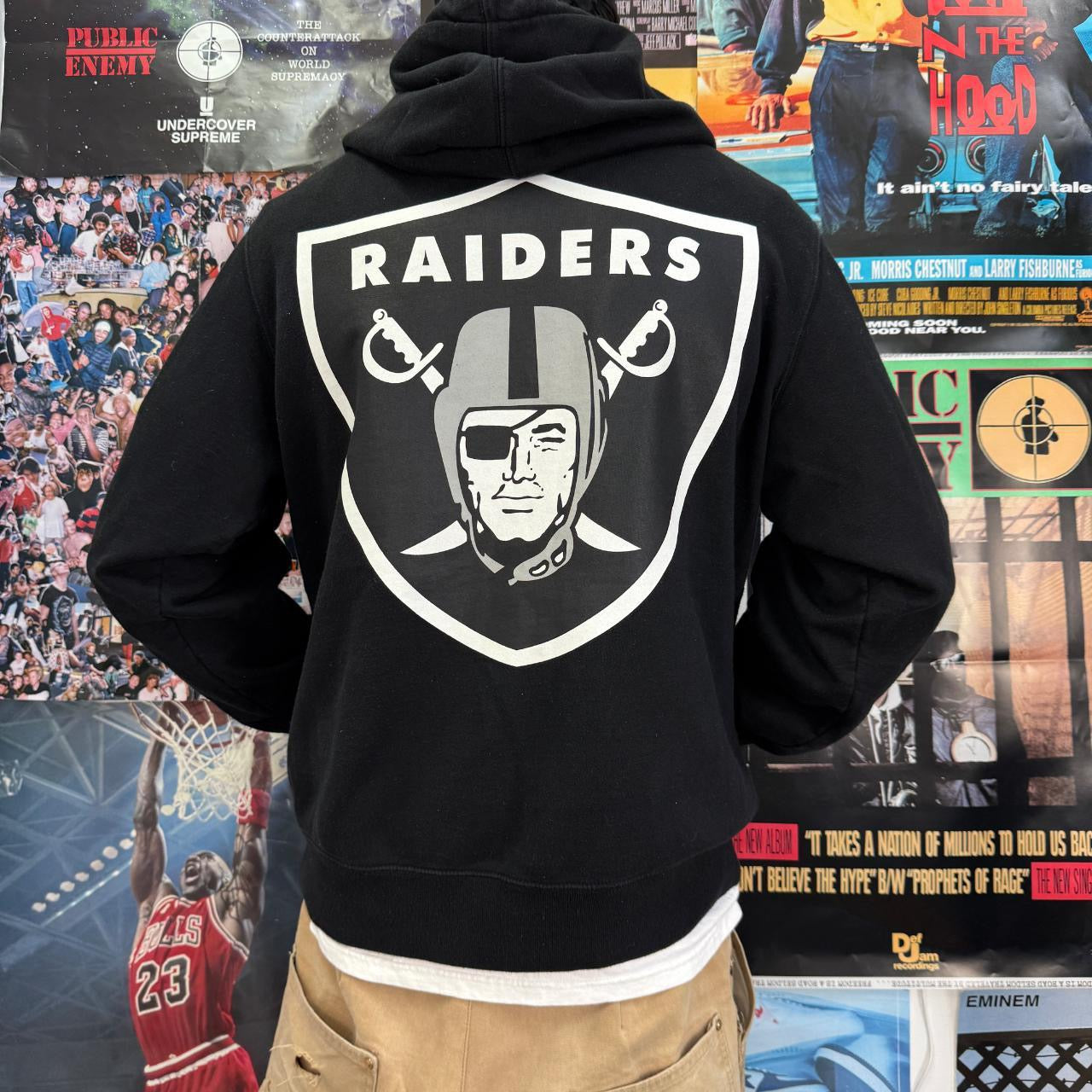 SUPREME X NFL RAIDERS SS19 HOODIE