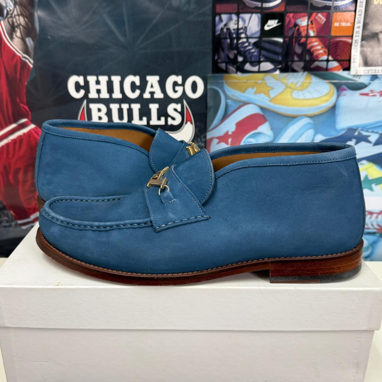 PALACE FW2017 BLUE MID LOAFERS