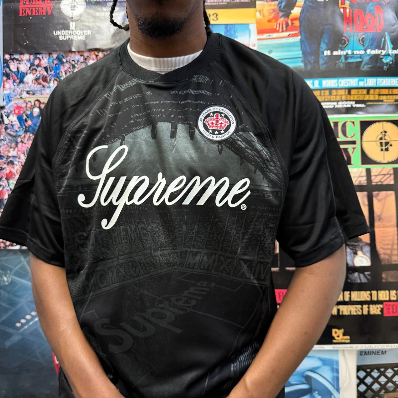 SUPREME SS24 JACQUARD SOCCER FOOTBALL JERSEY