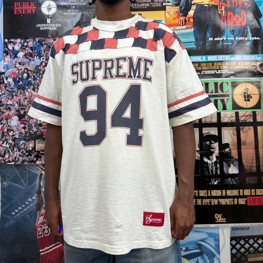 SUPREME FW24 PATCHWORK YOKE FOOTBALL TOP