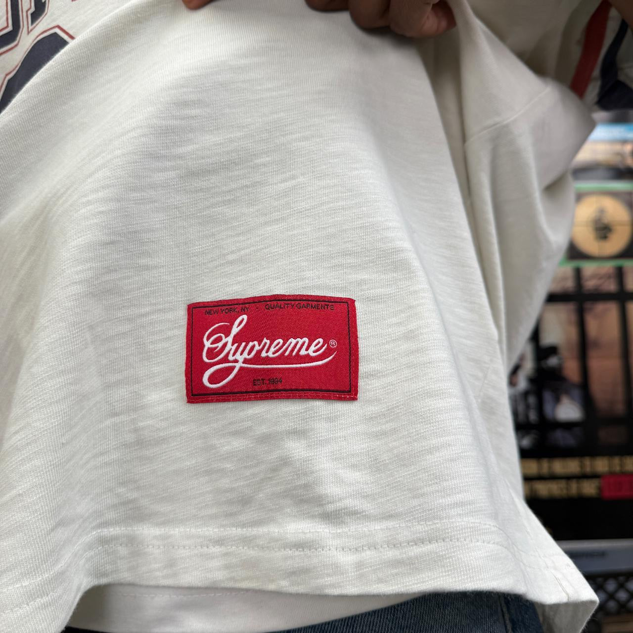 SUPREME FW24 PATCHWORK YOKE FOOTBALL TOP