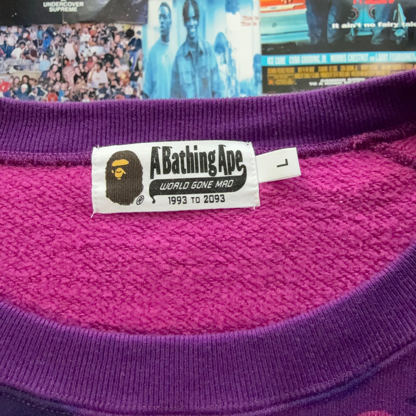 BAPE RHINESTONE CAMO CREWNECK