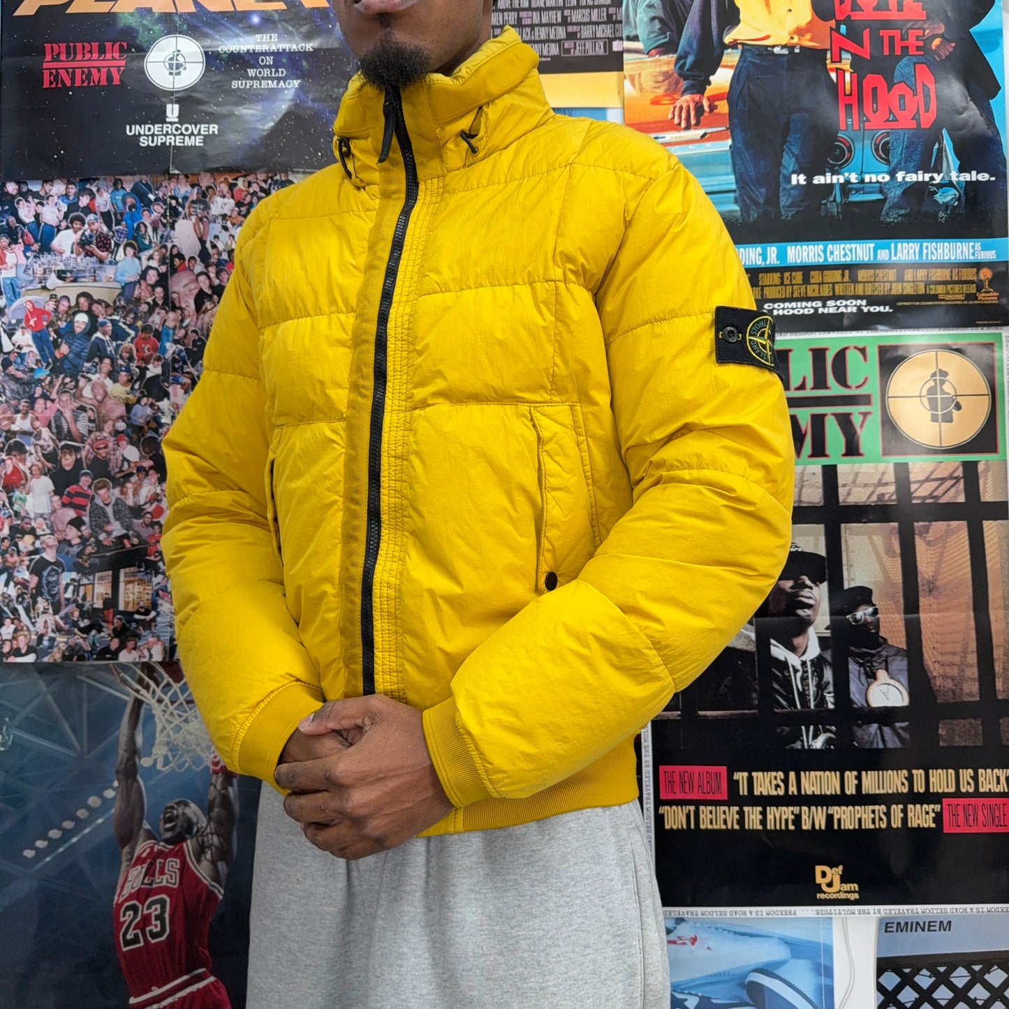 STONE ISLAND AW18 CRINKLE REPS DOWN PUFFER JACKET