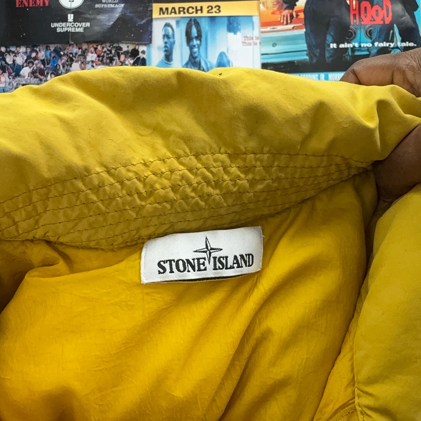 STONE ISLAND AW18 CRINKLE REPS DOWN PUFFER JACKET