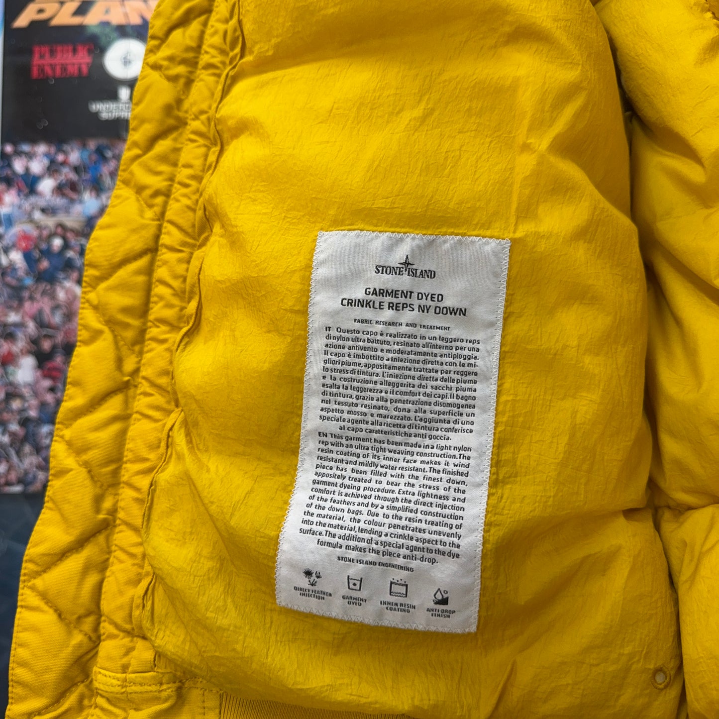 STONE ISLAND AW18 CRINKLE REPS DOWN PUFFER JACKET