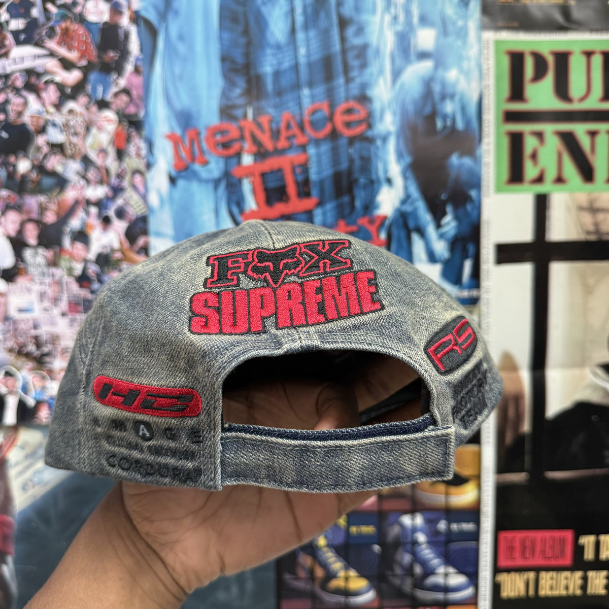 SUPREME FOX RACING DENIM CAP