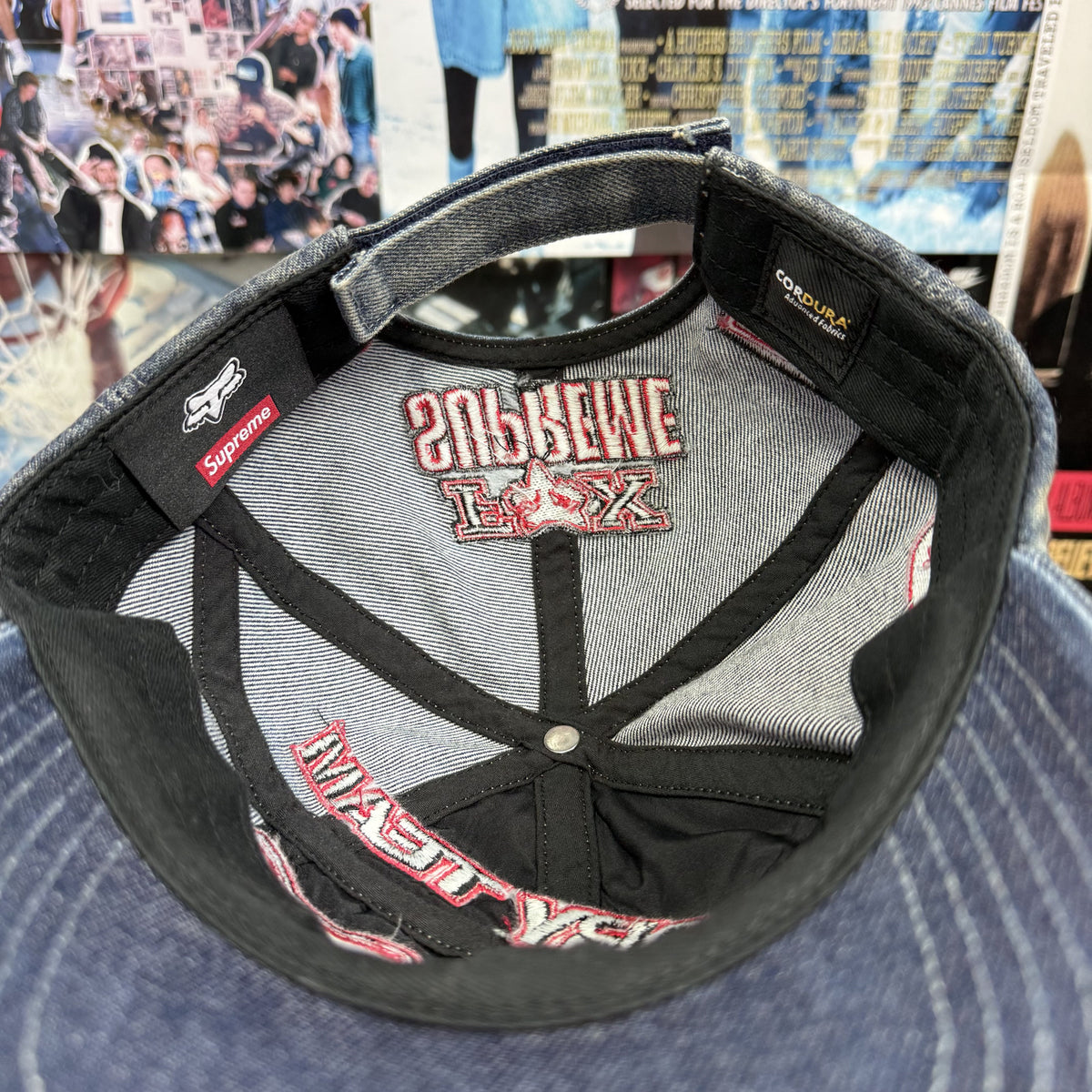 SUPREME FOX RACING DENIM CAP