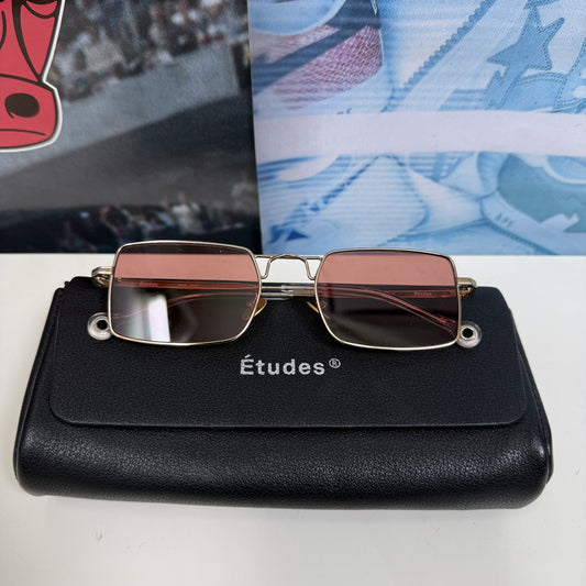 GOLD ETUDES ROSE TINTED SUNGLASSES