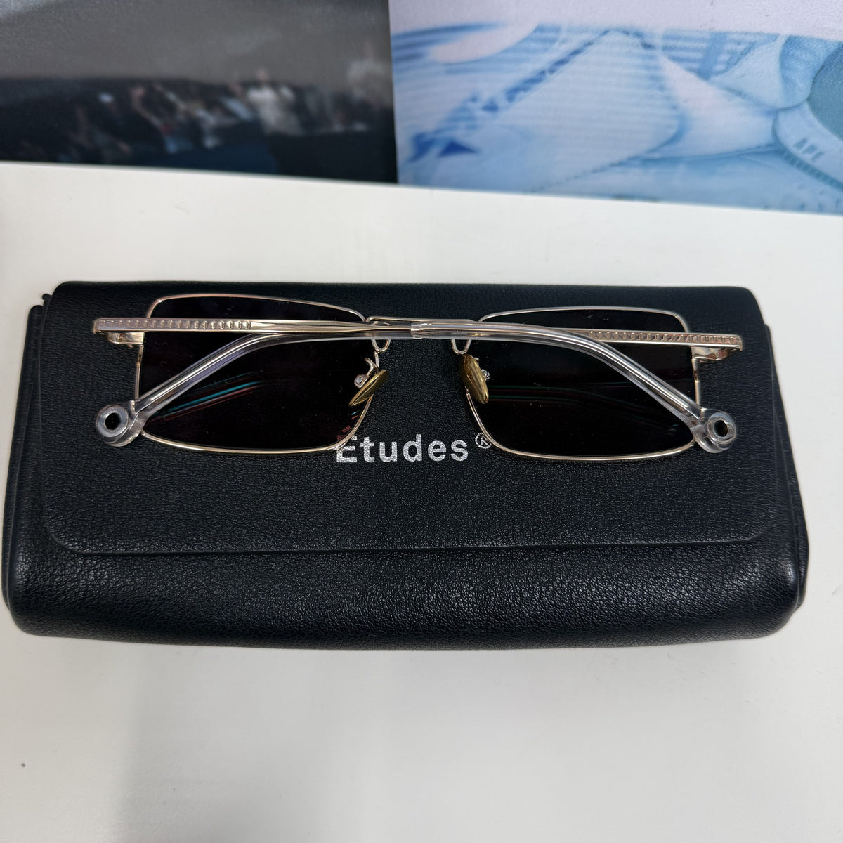 GOLD ETUDES ROSE TINTED SUNGLASSES